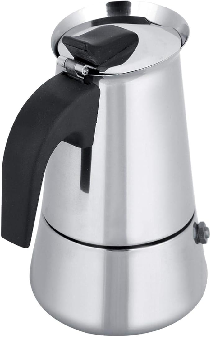 Stainless Steel Coffee Maker Moka Pot Espresso Coffee Maker Stovetop Coffee Maker Portable Electric Heating Espresso Coffee Maker for Home Office Use