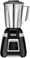 Waring Commercial BB320S Blade 1 HP Blender Touchpad Controls with 48 oz Stainless Steel Container 120V 5-15 Phase Plug Black