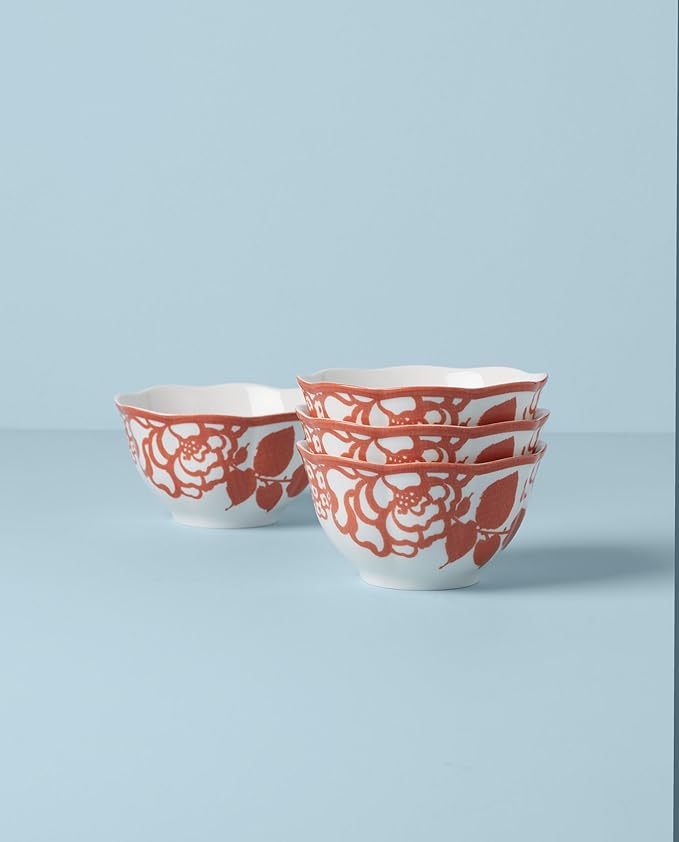 Lenox BM COTTAGE DW RICE BOWLS S/4 SAFFRON 2.65