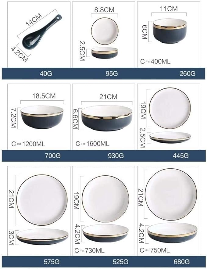 Dinnerware Sets Dish SetLuxurious Reactive Glaze PlatesDishesBowlsThe Best Gift for Family and Friends