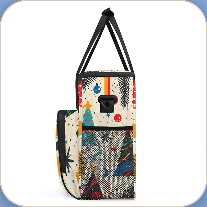 Abstract Tree Coffee Maker Carrying Bag Glitter Tree Travel Storage Bag Compatible with K-Mini or K-Mini Plus Single Serve Coffee Brewer Carrying Case with Multiple Pockets &amp Shoulder Strap