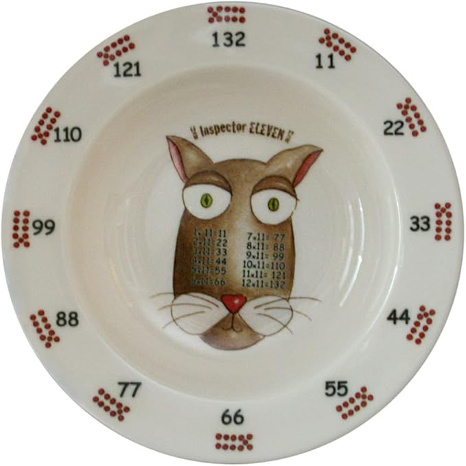 Times Table Dinnerware 4-piece Later Years 7 inch Melamine Rimmed Bowl Set