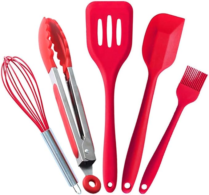 Kn608 5 in 1 Silicone Baking Tools Set Cookware Set Cookware Picnic Boiler Cookware