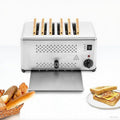 Toaster 6 Slice Commercial Toaster Bread Baking Machine5Temperature Control Bread Baking Machine with Crumb Tray for Home and Dessert Store(Patterned)