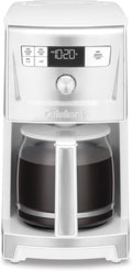 Cuisinart Coffee Maker 14-Cup PerfecTemp Programmable Coffee Machine Glass Carafe with 1-4 Cup Setting Brew Strength Control Brew Pause and Over Ice Function White DCC-3500W