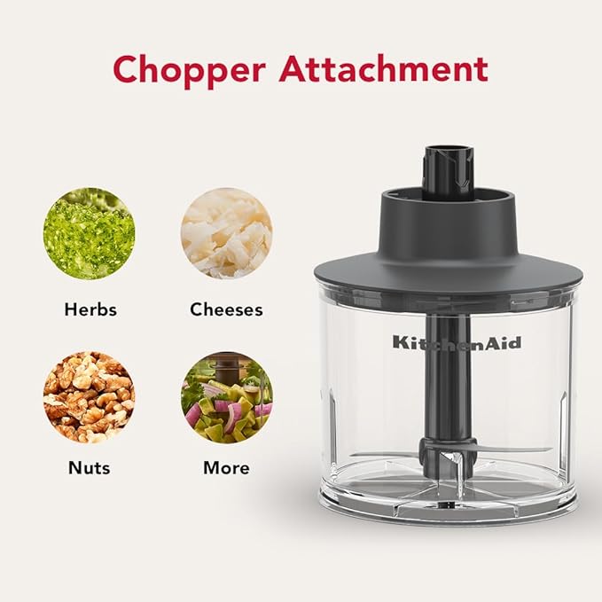 KitchenAid Go Cordless Hand Blender with Accessories - battery sold separately KHBRV05 Porcelain White
