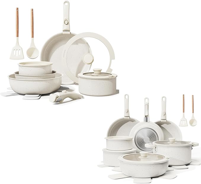 17pcs set white+22pcs set cream white