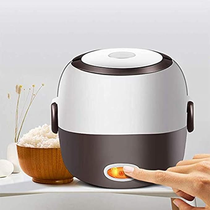 Electric Lunch Box Portable Multifunction Mini Cooker1.2L Food Heated Steamer Rice Cooker Egg Steamer