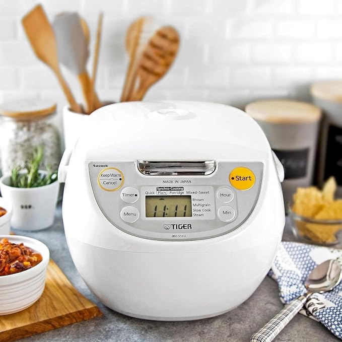Tiger 5.5-Cup Electric Rice Cooker Auto Warmer Programmable