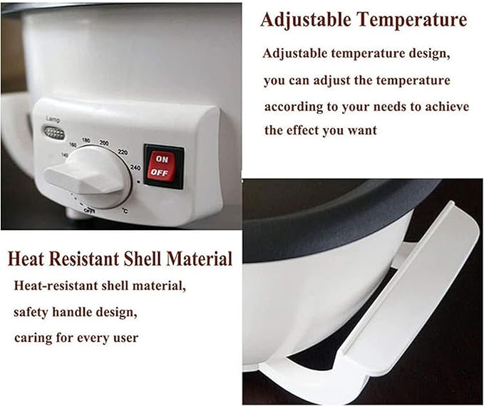 Electric Coffee Roaster Machine Household Coffee Bean Roaster Non-Stick Pot 0-240℃ Temperature Adjustment Grain Drying
