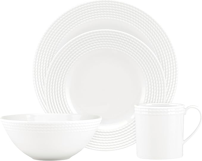 Kate Spade New York Wickford 4-piece Place Setting 5.4 LB White