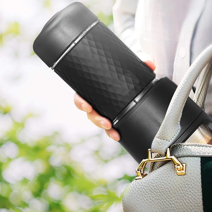 Coffee Machine Portable Coffee MakerManual Espresso Coffee Machine Compatible with Ground Coffee Nespresso Capsule