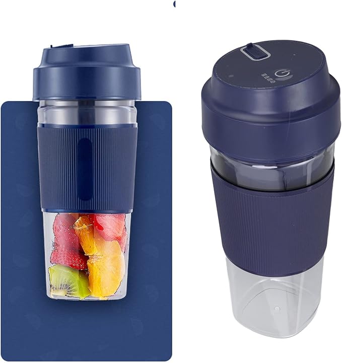 Portable Electric Juicer Cup 300ML USB Charging Handheld Electric Blender Cup with Stainless Steel Blades Make Ice Gaza Milkshakes Juice (#2)