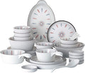 New Dinnerware SetsCeramics Dinner Sets 54 Pieces Vertical Lines Cereal Bowl And Steak Plate Set - Porcelain Japanese Style Dinnerware Set For Family Gathering
