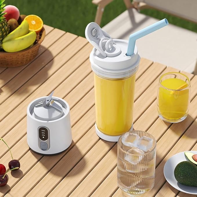 Portable Multifunctional Blender with Automatic Cleaning Function High-Capacity Motor Kitchen Appliance 3.5x3.5x11.2 Inches (5 to 5A Marine Green)