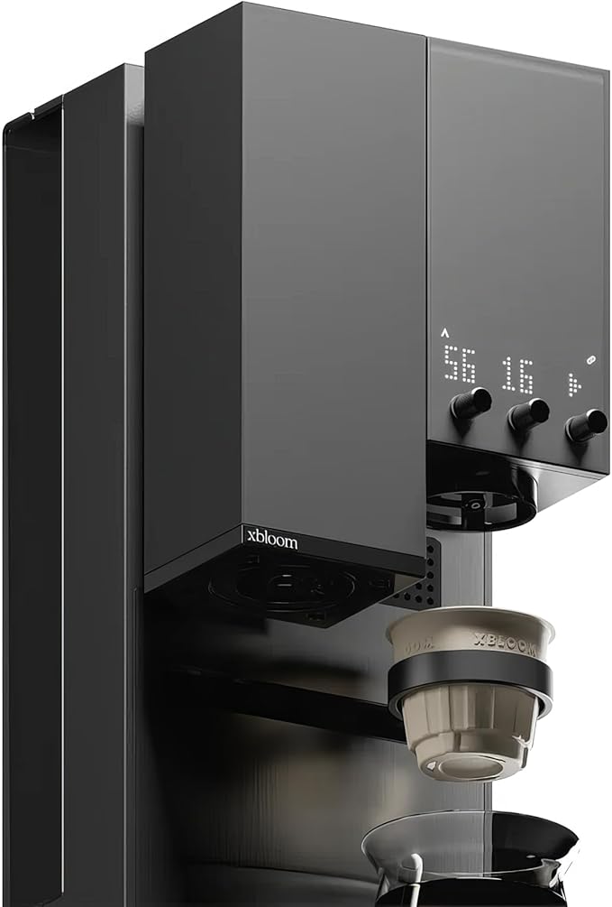 xBloom Studio – The Ultimate Coffee Machine – Drip Coffee Maker with Integrated Grinder Scale and 3 Levels of Automation Midnight Black