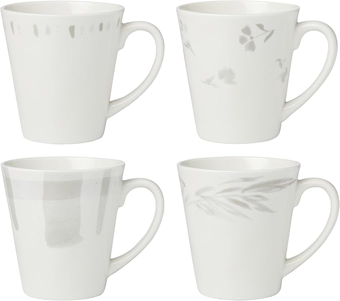 Lenox Oyster Bay 4Pc Mugs 2.75 White