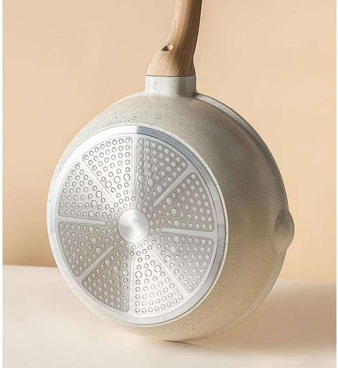 Easy to clean Flat Bottomed Pan Is Household Cooking Cookware Set Tourmaline Non Stick Kitchen