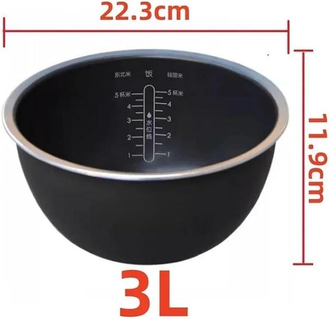 3L Electric Rice Cooker Inner Pot Compatible for MI IHFB01CM Rice Cooker Replace The Inner Bowl