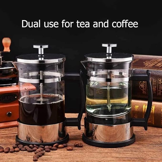 Coffee Maker Pot Stainless Steel Glass French Press Filter Household TeaSuitable for Making