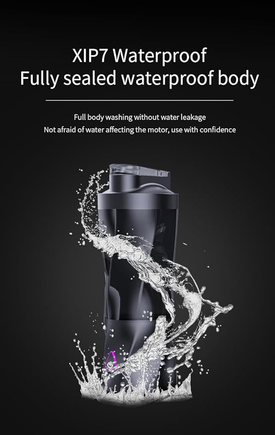 Portable Blender with 700ml Capacity Rechargeable Personal Juicer Cup with Type-C Charging LED Indicator Mini Enjoy Cup Gray (black)