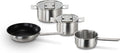 Bosch HEZ9SE040 Hob Accessories 4-Piece Cookware Set: 3 Pots and 1 Pan for Electric Hobs and Induction Hobs Made in Germany