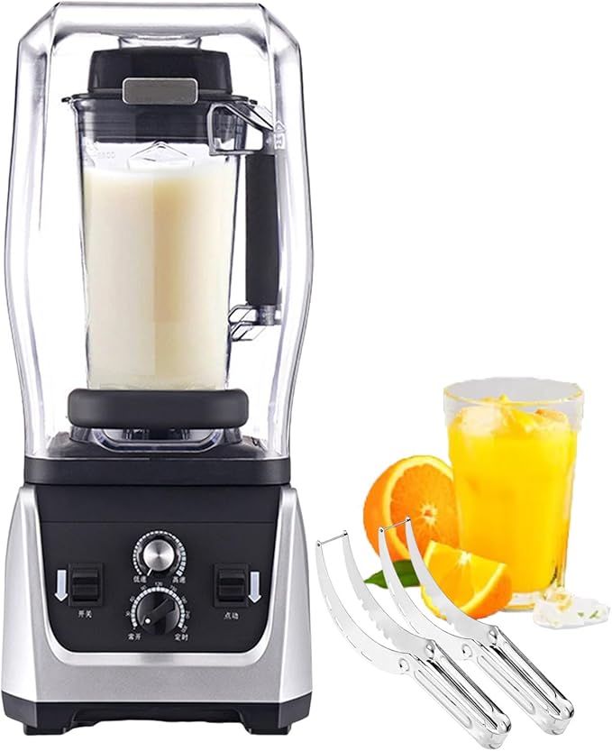 Blender Smoothie Maker - Tabletop Stand Mixer With Fruit Cutter - 7 Adjustable Speeds Food Blender And Crusher - Electric Kitchen Mixer For Snack Bars/Cafes/Bars5L