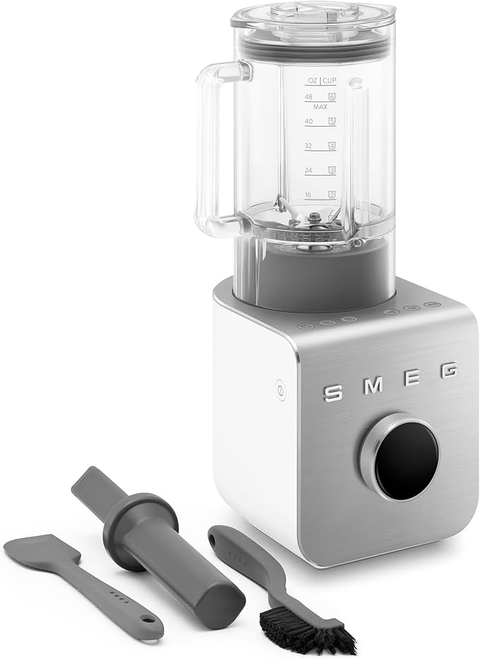 SMEG BLC01 Professional High-Performance Blender – 1.5L Tritan™ Jug 9 Speed Settings Stainless Steel Blades Modern Design Powerful 1250W Motor for Smoothies Soups &amp More