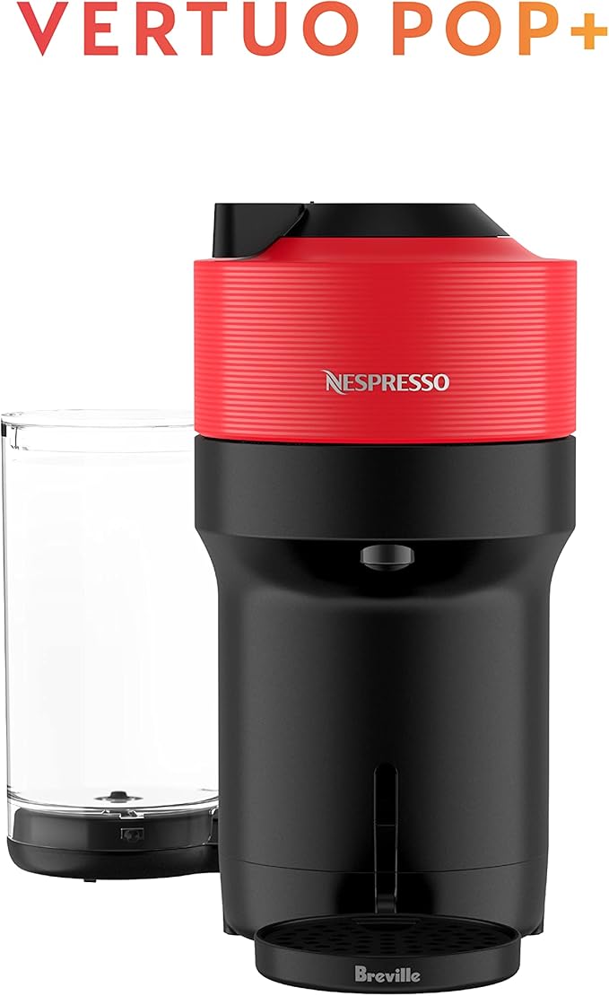 Nespresso Vertuo Pop+ Coffee and Espresso Maker by Breville Spicy Red (Renewed)