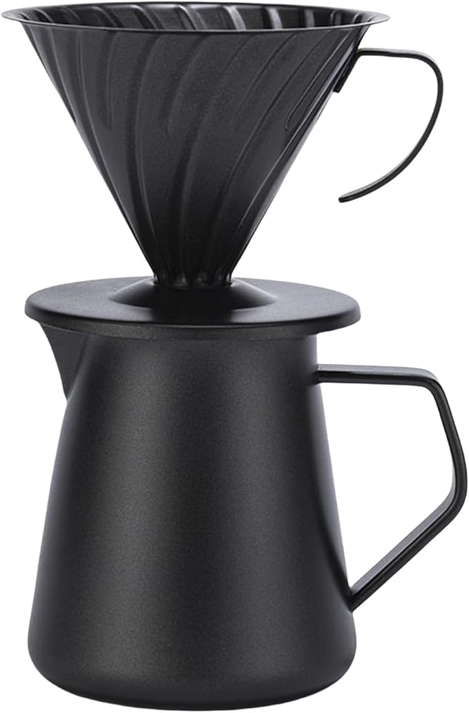 Professional Hand Drip Coffee Maker - 600ml Coffee Dripper &amp Server Perfect Brewing(02)