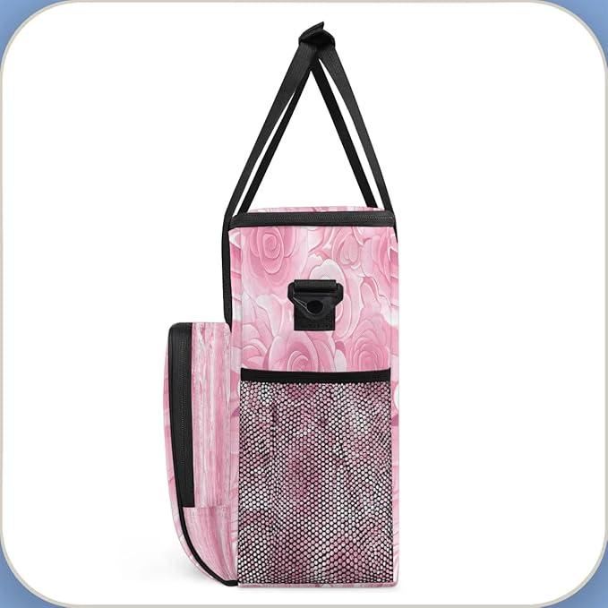 Rose Coffee Maker Carrying Bag for Keurig K-Mini or K-Mini Plus Storage Portable Coffee Maker Travel Bag