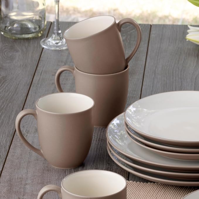 Noritake Colorwave Clay 16-Piece Coupe Dinnerware Set Service For 4