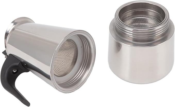 HYWHUYANG Coffee Pot Percolator Coffee Pot Stainless Steel Coffee Maker Percolator Pot Grill or Stovetop and More for Home Camping and Travel (200ml)