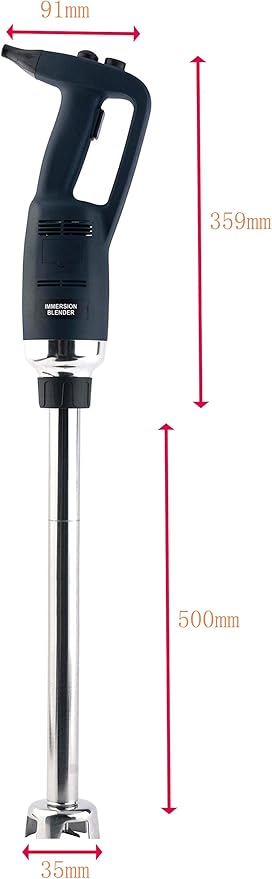 Electric Immersion Blender Handheld Blender 20 Inch 500W With Adjustable Speed Stainless Steel Food Grade shaft for Commercial Home Kitchen