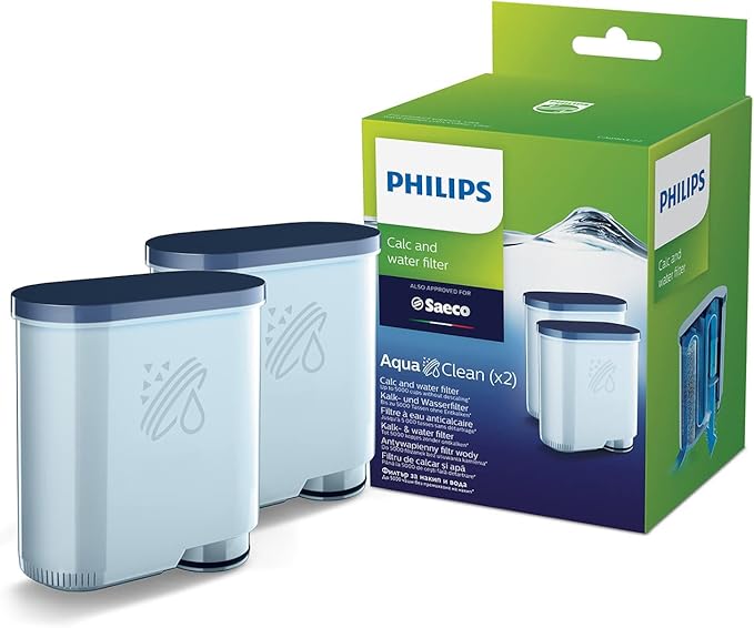 Philips 1200 Series Fully Automatic Espresso Machine - Classic Milk Frother 2 Coffee Varieties &amp PHILIPS AquaClean Original Calc and Water Filter No Descaling up to 5000 cups