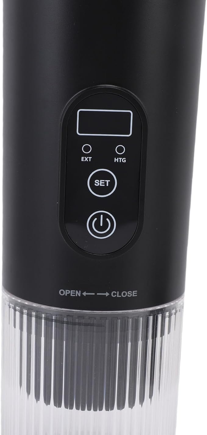 Cosiki Portable Coffee Maker Electric Espresso Machine 21 Bar 7800mAh Battery Coffee Maker with Capsule &amp Ground Compatibility Ideal for Travel Camping Office (Black)