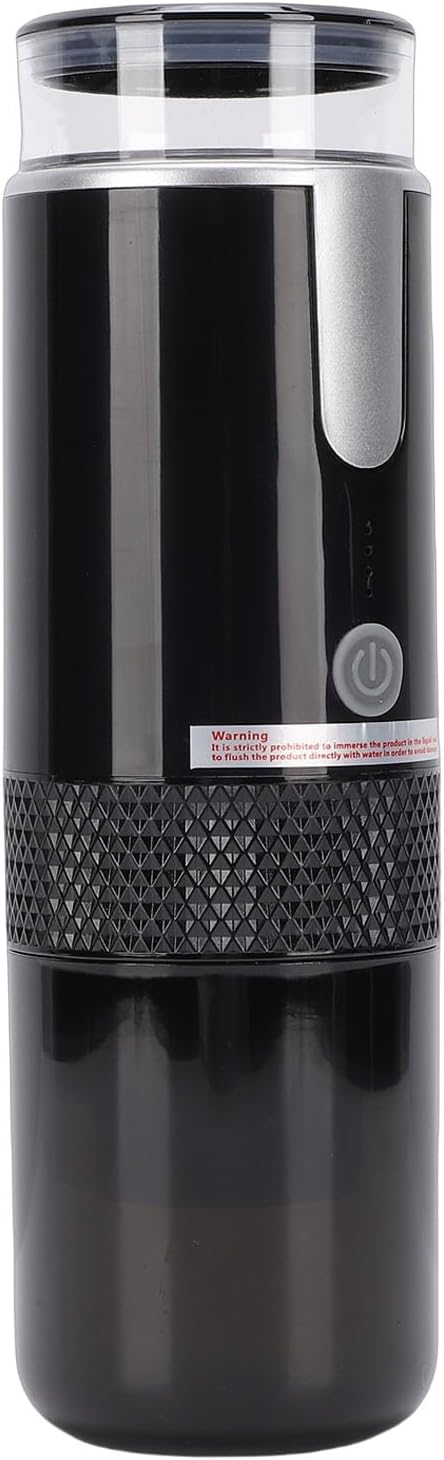 Alomejor Portable Coffee Maker Rechargeable Mini Coffee Machine 15 Bar Pressure Ideal for Travel and Camping