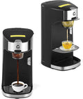 Single Serve Coffee Maker kcup coffee machine withOne-Button Fast Brew for Capsule Ground &amp Tea Portable Coffee Maker for Home Office RV Camping Auto Shut Off Adjustable Tray