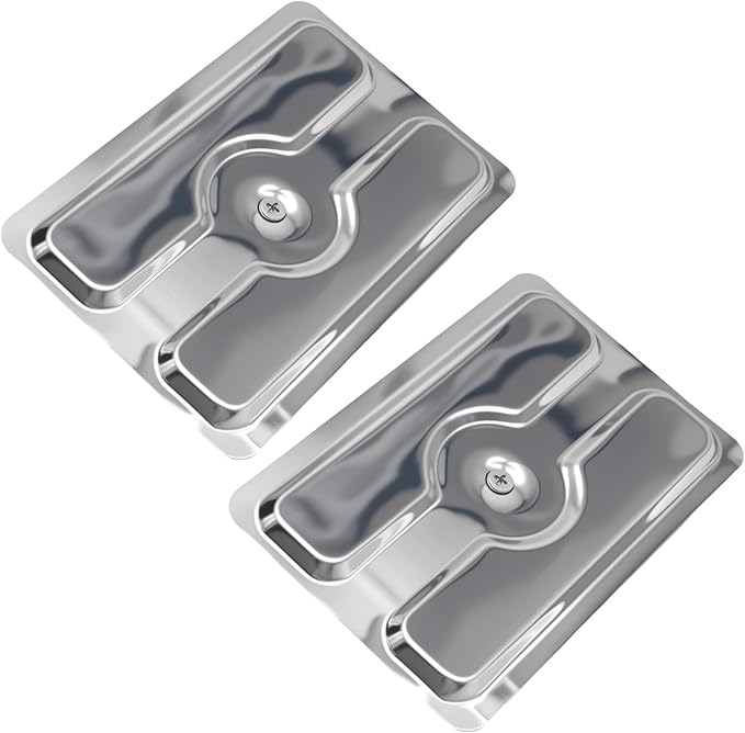 2 PCS Stainless Toaster Cover 2 Slice Universal Fit Cover with Heat-Resistant
