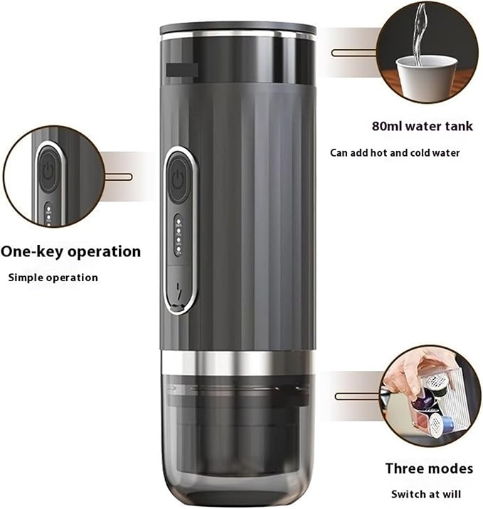 Portable Coffee Maker Electric Machine For Outdoor Travel Car Espresso