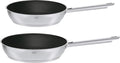 RÖSLE ELEGANCE Bratpfannen-Set 2-tlg. Hochwertige Universalpfannen mit robuster Antihaftversieglung ProCera 20 cm und 28 cm Edelstahl 18/10 Induktionsgeeignet Spülmaschinengeeignet
