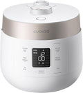 CUCKOO Twin Pressure Rice Cooker 6-Cup Uncooked / 12-Cup Cooked with Nonstick Inner Pot Versatile Rice Maker &amp Warmer with 16 Menu Options Open Cooking Mode Voice Guide White (CRP-ST0609FW)