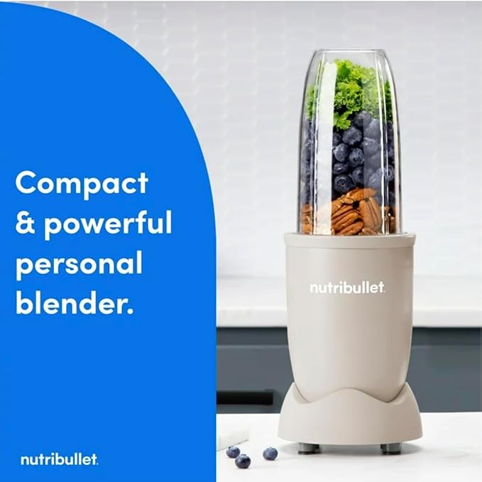 NutriBullet Pro 900W Personal Blender Single Serve 32 oz Cup Matte Linen