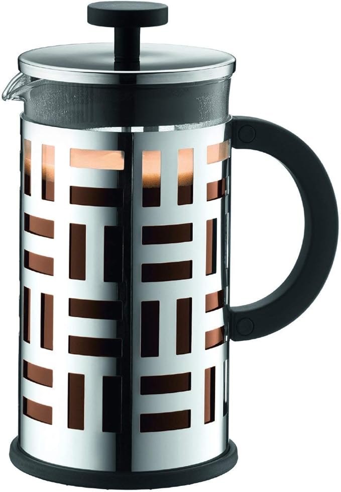 Eileen French Press Coffee and Tea Maker 34 Oz. Chrome