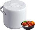 2L Mini Electric Rice Cooker Thermal Lunch Box Portable Meal Thermal Heating Food Container&ampWarmer