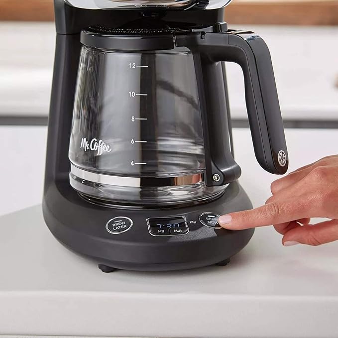 Mr. Coffee® 12-Cup Programmable Coffeemaker Brew Now or Later
