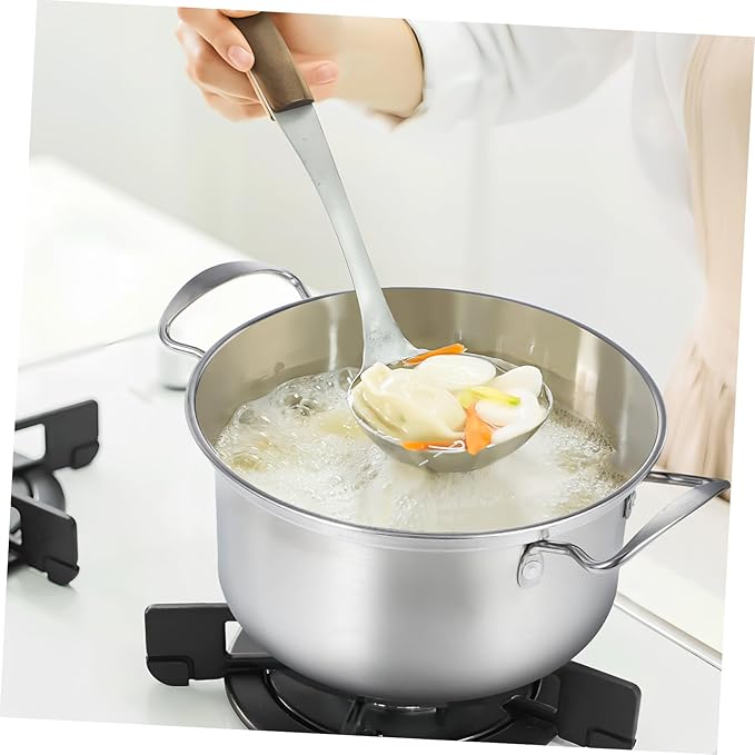 5sets Stainless Steel Soup Pot Set Pot Lid Induction Cookware Set for Soup Stew Porridge Canning