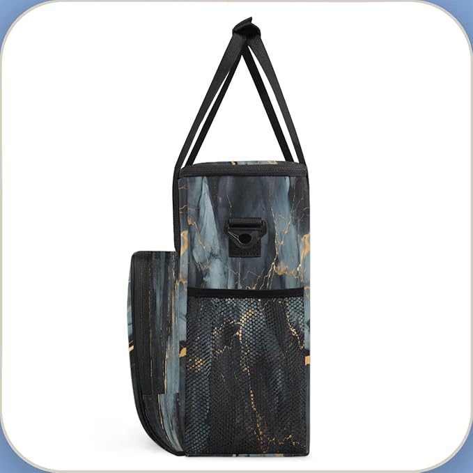 Plain Marble Pattern Coffee Maker Carrying Bag for Keurig K-Mini or K-Mini Plus Storage Portable Coffee Maker Travel Bag