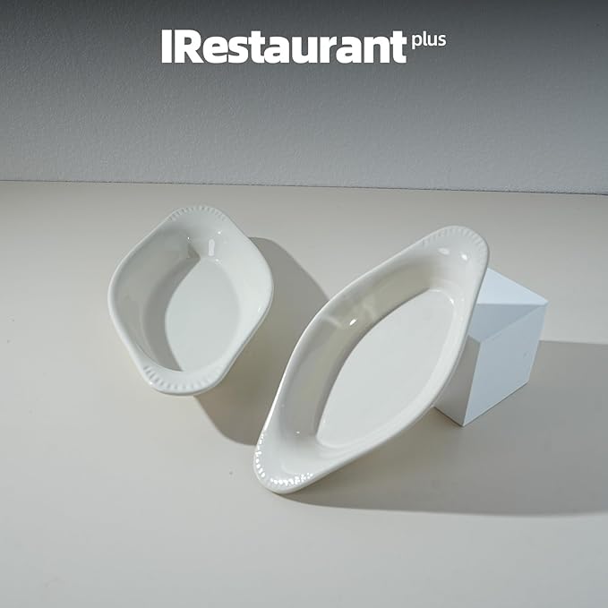 Stoneware Wide Rim Commercial Grade Dinnerware America White Rarebit Dish 15oz Case of 12