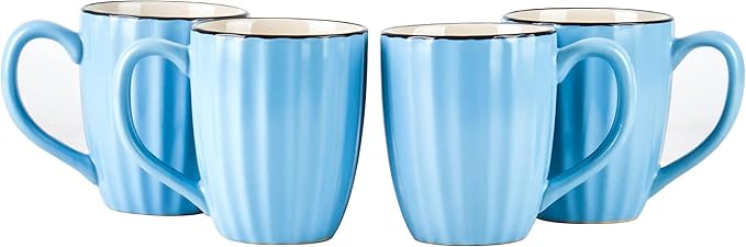 Osita Strip Stoneware 20pc Dinnerware Set Blue